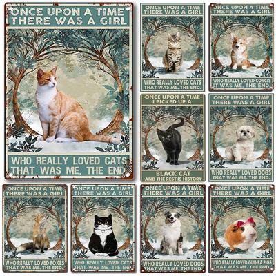 Metal Tin Signs Really Loved Cats Wall Decoration Plaque Vintage Art Poster Iron Painting for Man Cave Home Cafe Garden Club Bar