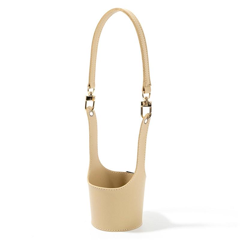 Tragbare Wasserflaschenhülle Tasche Kaffeebecherhalter Tragegurt Tasche Milchteebecherband mit Griff Getränkebechertasche