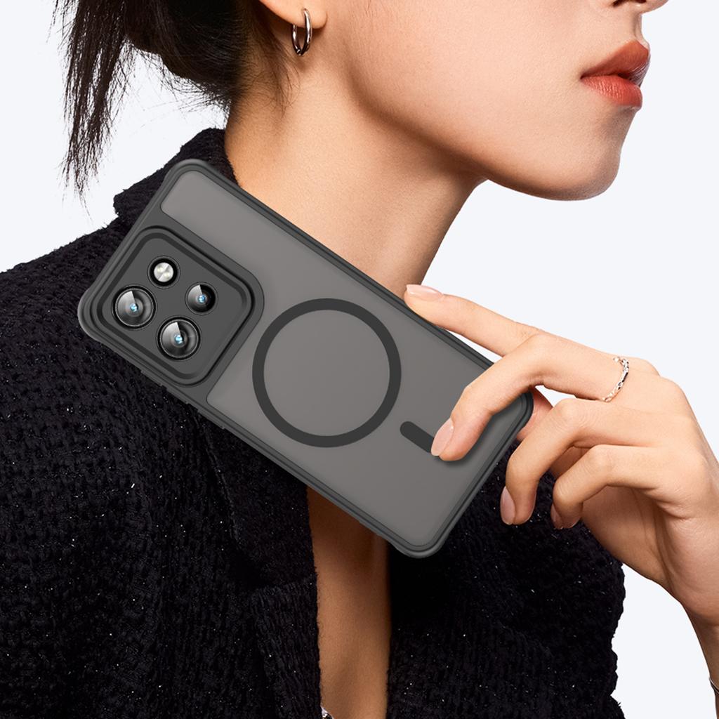 Pouzdro na telefon Motorola Moto Edge 60 Neo/Edge 50 Neo/S50/ThinkPhone 25, Magnetické nárazuvzdorné pouzdro na telefon, Hybridní kryt s nárazníkem pro Motorola Moto Edge 60