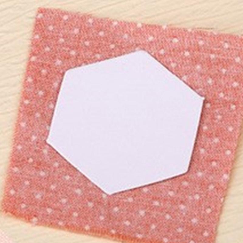 600 Stuks Zeshoekig Paper Piecing Papier voor Patchwork Quilting, 6 Verschillende Maten Paper Piecing Vorm Quilting Templates