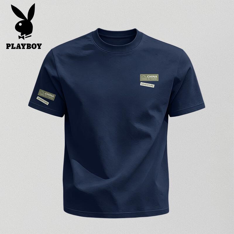PLAYBOY Men s 2026 Pure Cotton Loose Fit T-Shirt M
