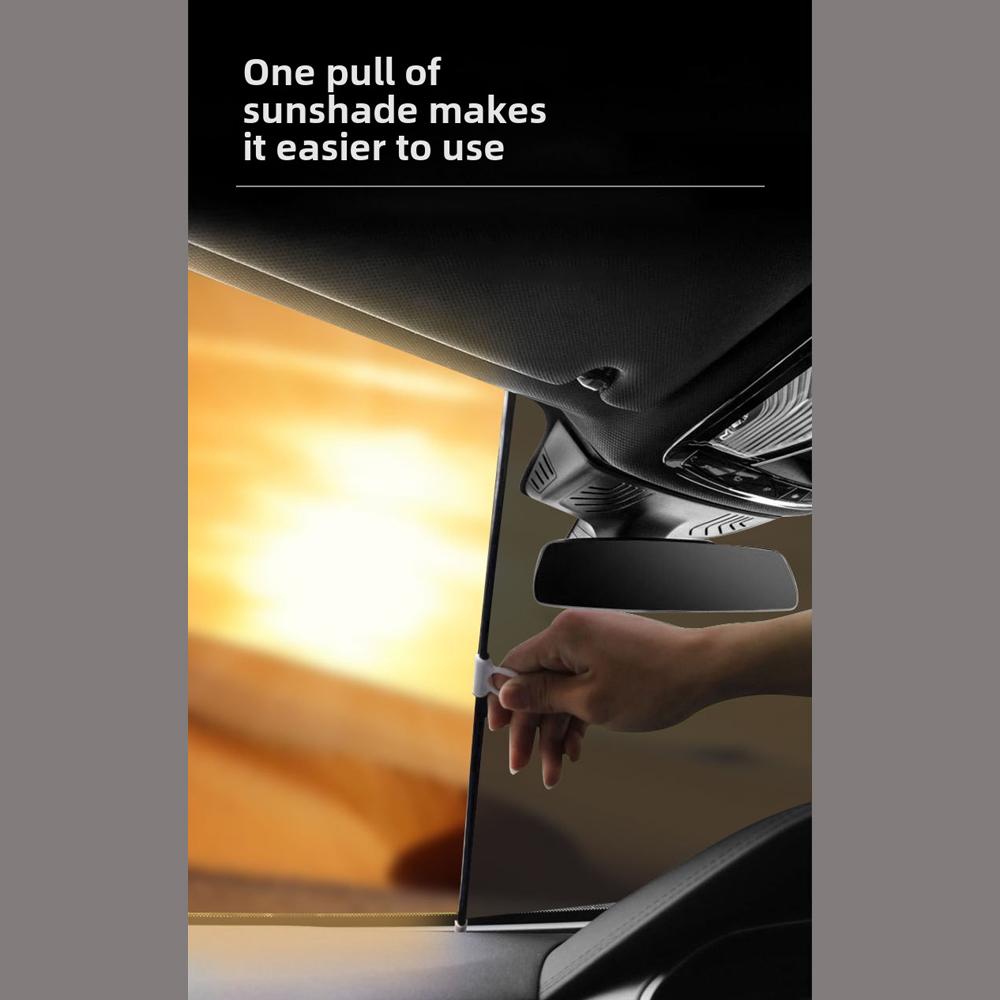 Car windshield sunshade, UV protection sunshade, retractable sun umbrella