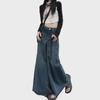 Large Flared Wide-Leg Jeans for Women - Korean Hong Kong Style, Casual Spring & Autumn Fit