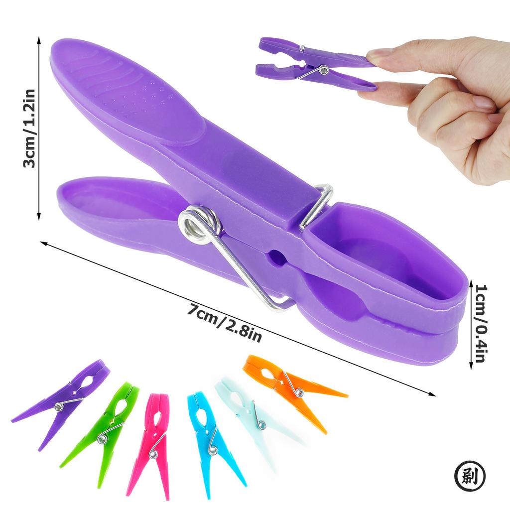 48 Stück Wäscheklammern für Wäscheleine Starker Halt Wäscheklammern Wäscheklammer Weichplastik Kleiderklammern Heimwäscheklammern Winddicht