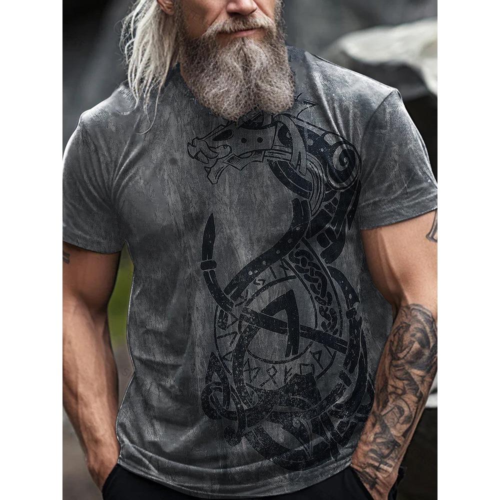 New Outdoor Street Style Men's Fashion T-Shirt 3D Textured Print Men's Fitness T-Shirt Casual Sports Short-Sleeve Top