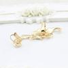 1Pc Ear Cuff Clamp Fine Workmanship Anti Rust Jewelry Rhinestone Butterfly Wing Ear Cuff Clip Earring for Club