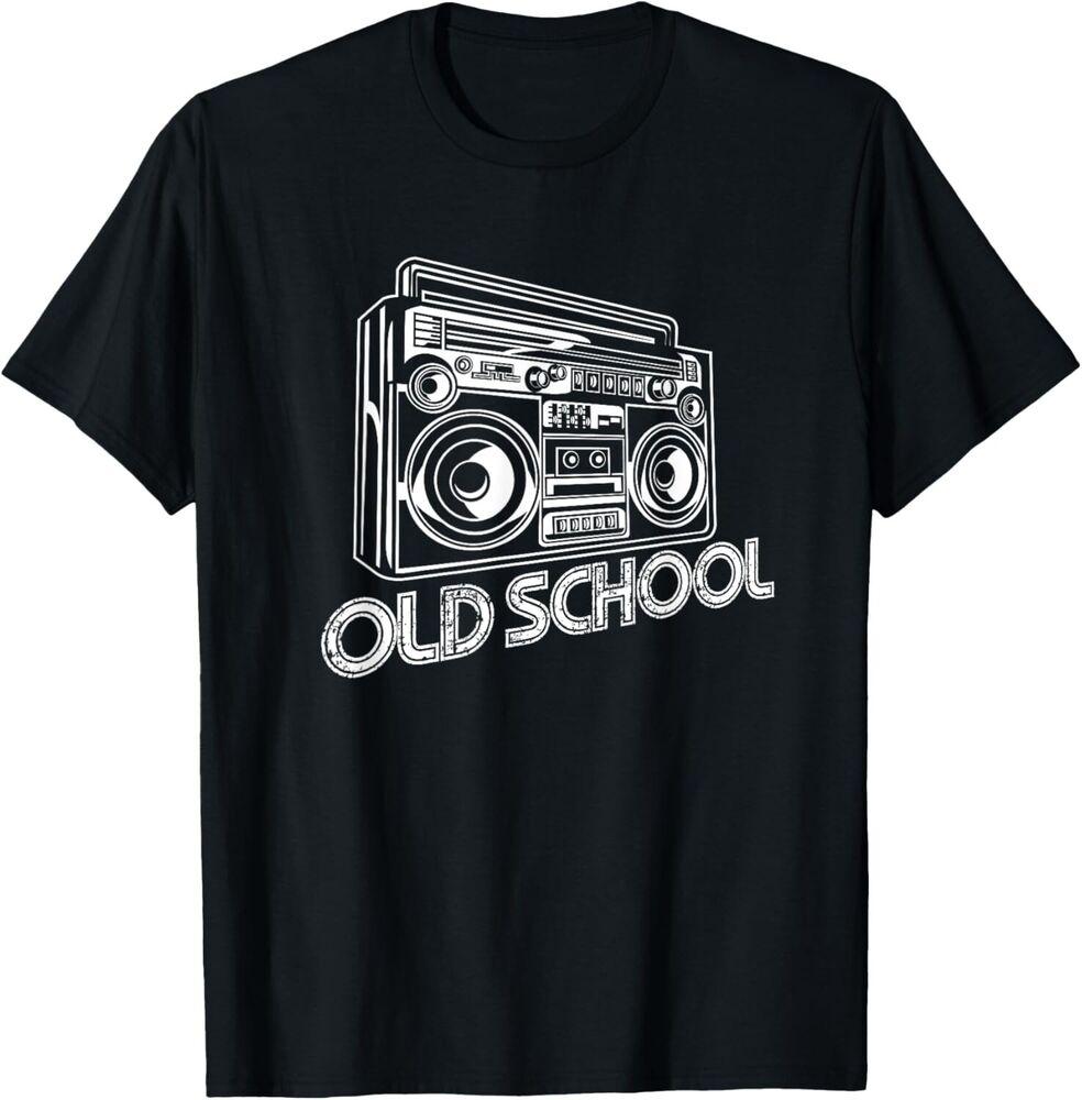 Бумбокс в стиле Old School 80-х Рэп Футболка Подарок Унисекс Футболка 4XL