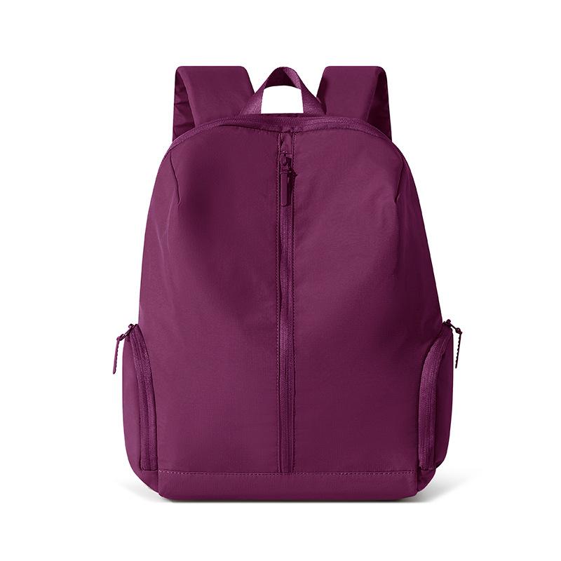 Nylon Backpack Solid Color Large Capacity Backpack