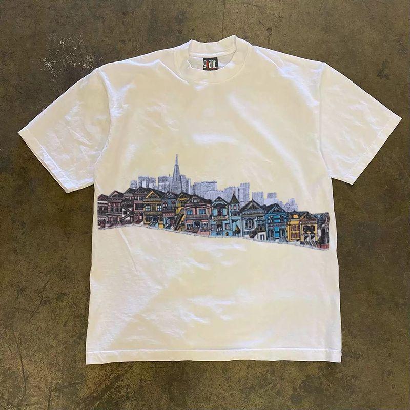 

Зарабатывайте деньги на благотворительность 3a260G Чистый хлопок двойная пряжа! Вверх, человек! Тяжелая футболка с коротким рукавом свободного кроя для пары, женская, мужская 3A [double yarn pure cotton 260g] White M