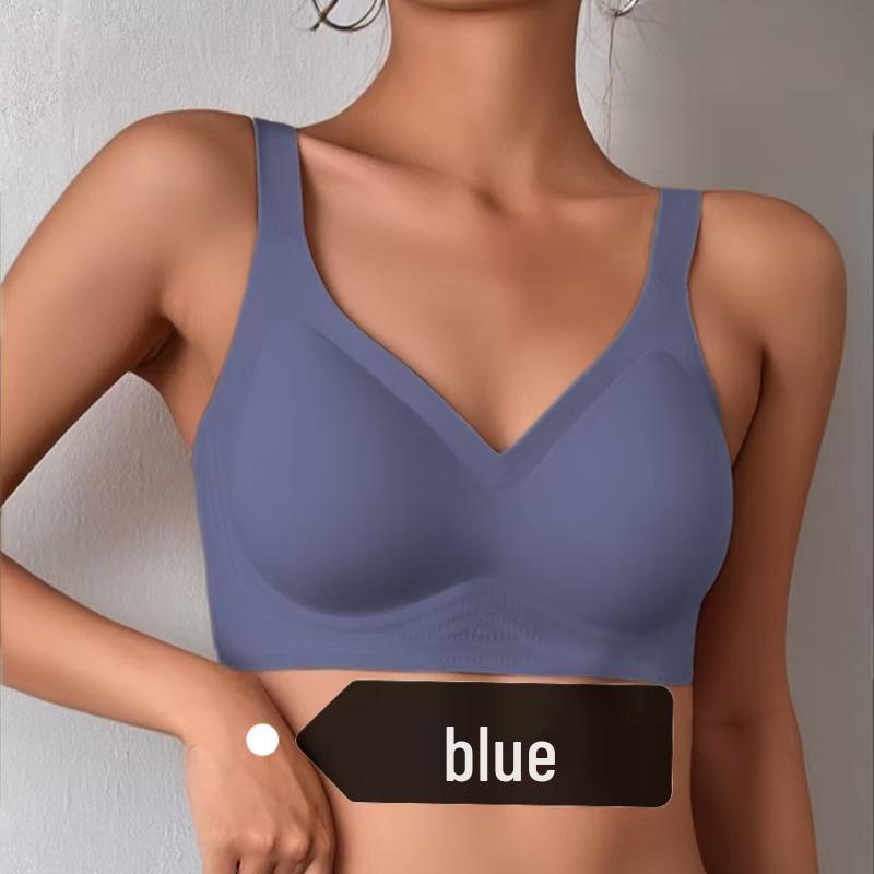 Women's Plus Size Seamless Sports Bra: Anti-Sagging, No Underwire, Slimming Design for Large Busts