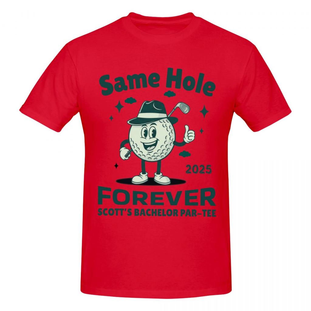 Unisex Same Hole Forever Golf Vintage T Shirt Streetwear Cotton Crewneck T Shirts
