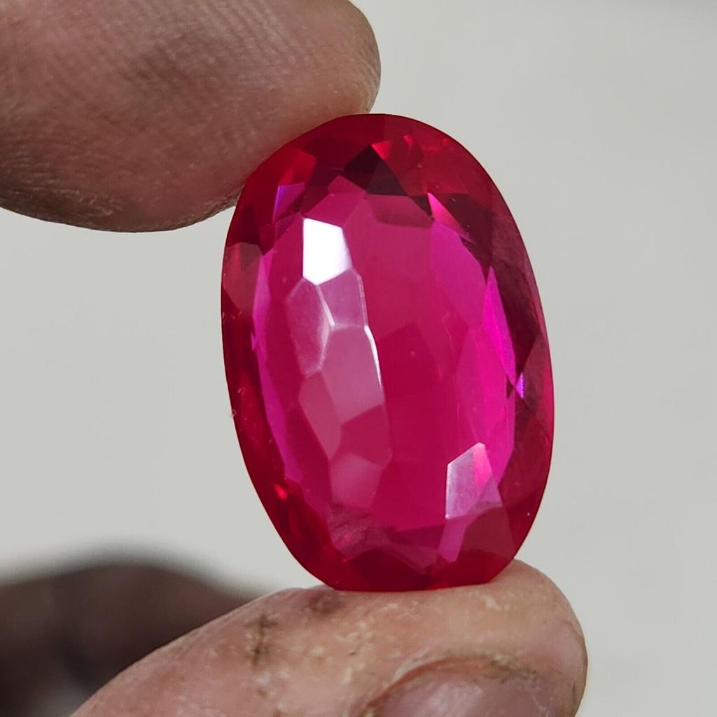 21.20 Ct Heated CERTIFIED Red Ruby Stunning  Shape Oval  Loose Gemstone