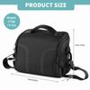 Camera Bag Water Resistant Shockproof Photography DSLR Camera Shoulder Bag with Shoulder Strap Black