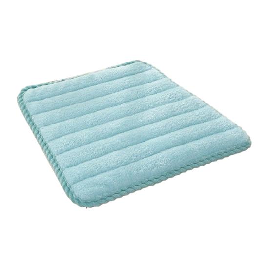 Seat Cushion Trapezoidal Shape Adjustable Straps Plush Material Chair Pad Dining Office Car Seat Cover Home Accessory