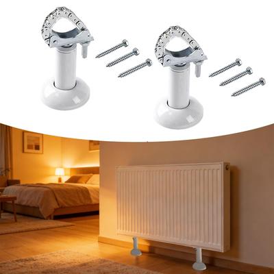 2x Aluminum Radiator Floor Brackets,Stand Racks Replacement Easy To Install Support Feet