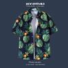 Hot-selling Couple Flower Shirt South East Asia Style Hawaiian Beach Wear Loose Casual Jacket Spot