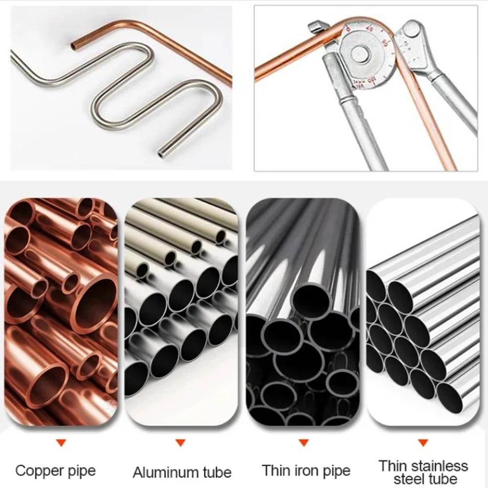 Handrohrbieger 0-180° verstellbar, 8-10mm Außendurchmesser Rohrbiegewerkzeug für HLK, Automobil, Sanitär, Herbst Hausverbesserung DIY
