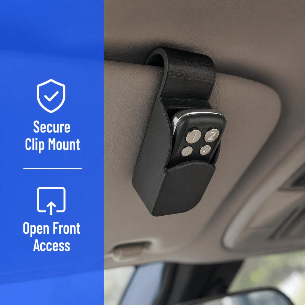 Anti-lost Garage Door Remote Holder Clip On Visor Organizer Car Sun Visor Garage  Car Interior