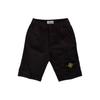 STONE ISLAND Logo Straight Leg Casual Shorts Kids Shorts Black 7816L0412-V0029