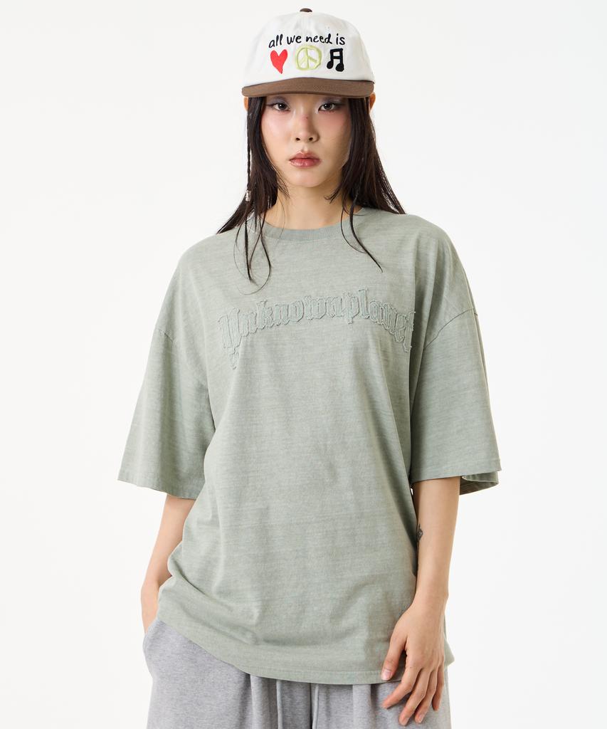 UNKNOWN PLANET Archive Washed Emblem Tea Olive