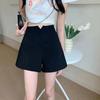 Women's High Waist Loose Fit Solid Color Summer Shorts 2025: Sporty, Casual, Versatile, Slimming Leg Hot Pants.