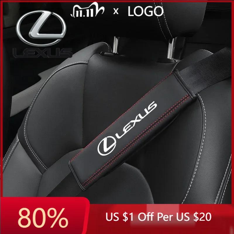 WDM2 2026 Hot Interior Stickers For Lexus F SPORT ES RX NX LS UX LM LX GX LC RZ IS CT GS RC HS SC Car Seat Belt Shoulder Pad High-Gr