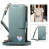 Zipper Style Flip Credit Card Case Pouch Bag for Samsung Galaxy A53/A54/A55/A56/A14/A15/A17/A16 Rope Phone Cover