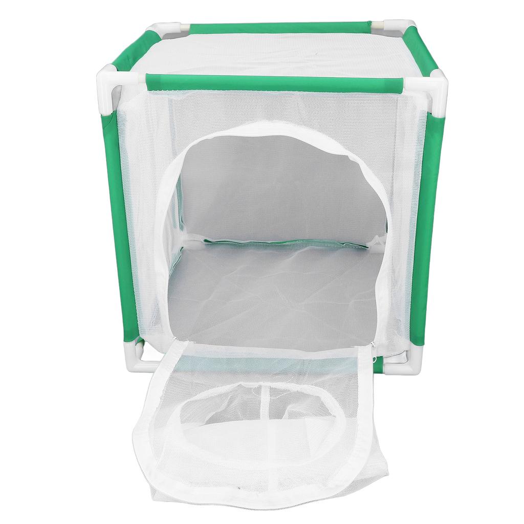 Cube Butterflies Cage with Sleeve Door Portable Butterflies Habitat Cage for Indoor Outdoor Activiti