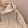 Spring Autumn Women Hooded Sweater Cardigan Tops Female Loose Zipper Knitwear Coat Lady Long Sleeved Outwear