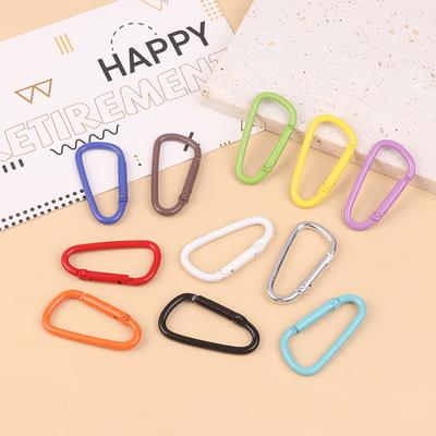 5Pcs Aluminum Alloy Colorful Carabiner Buckles Camping Equipment Backpack Buckle Water Bottle Hanging Buckle Snap Hook Keychain