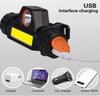 GOODGUY Headlamp with Dual Near and Far Stepless USB and Japanese Instruction Manual of for Fishing Beams, Dimming, 90° Rotation, Charging, (Set 2)