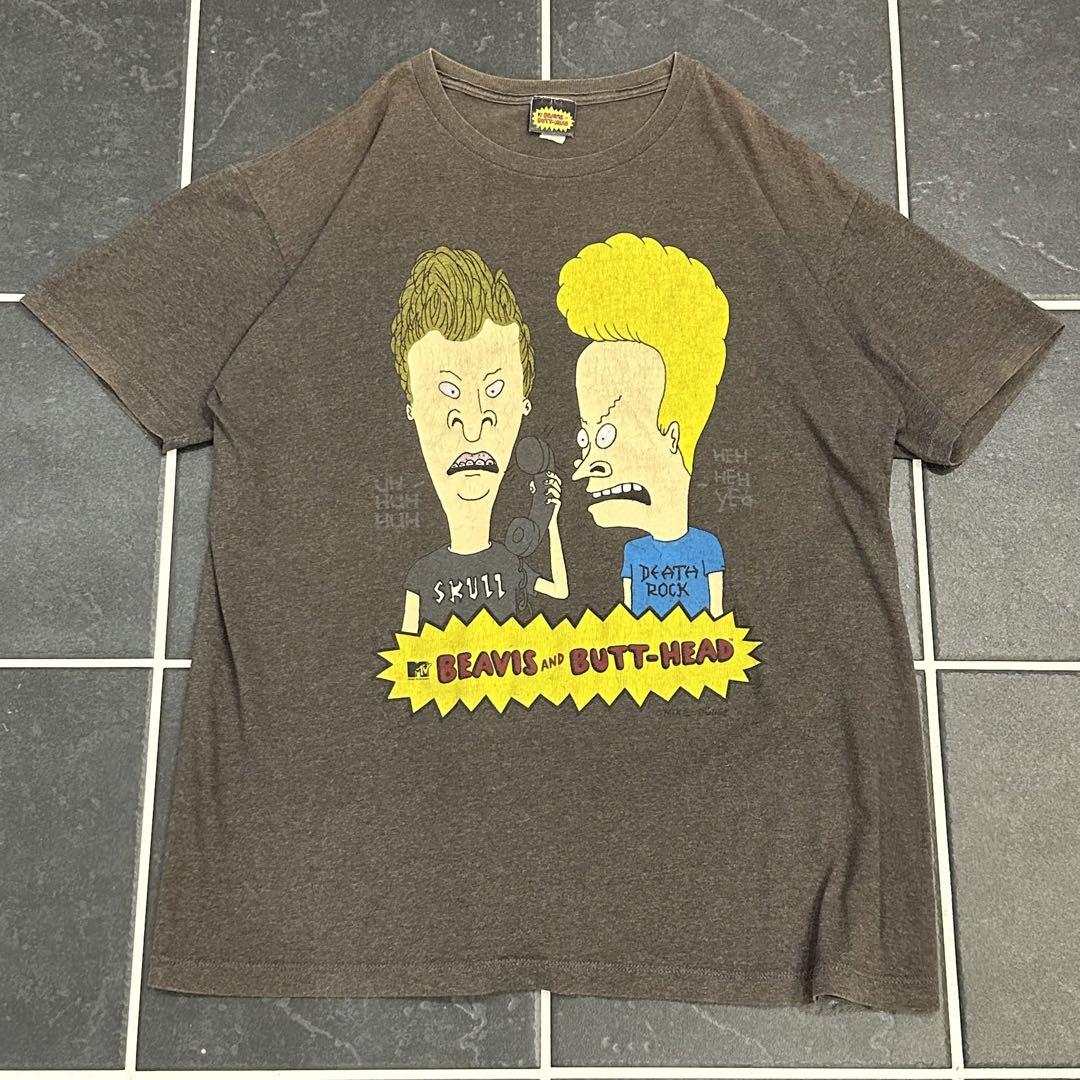 

[USED] 00s MTV BEAVIS AND BUTT-HEAD faded T-shirt
