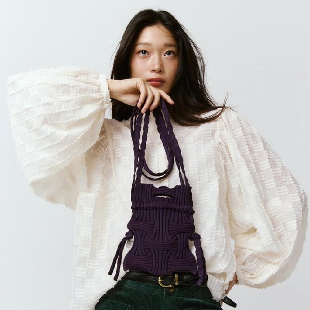 

Pleatsmama Mini Crossbow Bag Deep Purple Single option