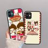 Cute M-Monchhichi Fashion For Silicone Matte Phone Case For IPhone 16 Pro Max 15 14 13 12 11 X XS MAX