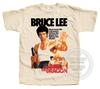 Bruce Lee Way of the Dragon T-SHIRT Maglietta V3 Naturale Vintage tutte le taglie S - 5XL