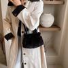 Wholesale Pleated Handbag Bag Autumn and Winter 2025 New Women's Shoulder Crossbody Plush Bag Niche Bucket Bag