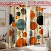 2D flat printing 2pcs Curtain Window Curtains Circles and Lines Digital Printed Polyester Drapes Family Party Decoration Perfect
