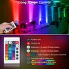 2PCS EU/US/UK Plug 16 Colors 4 Modes RGB Outdoor Landscape Spotlights Floodlights With Remote Control Garden Decorative Lights