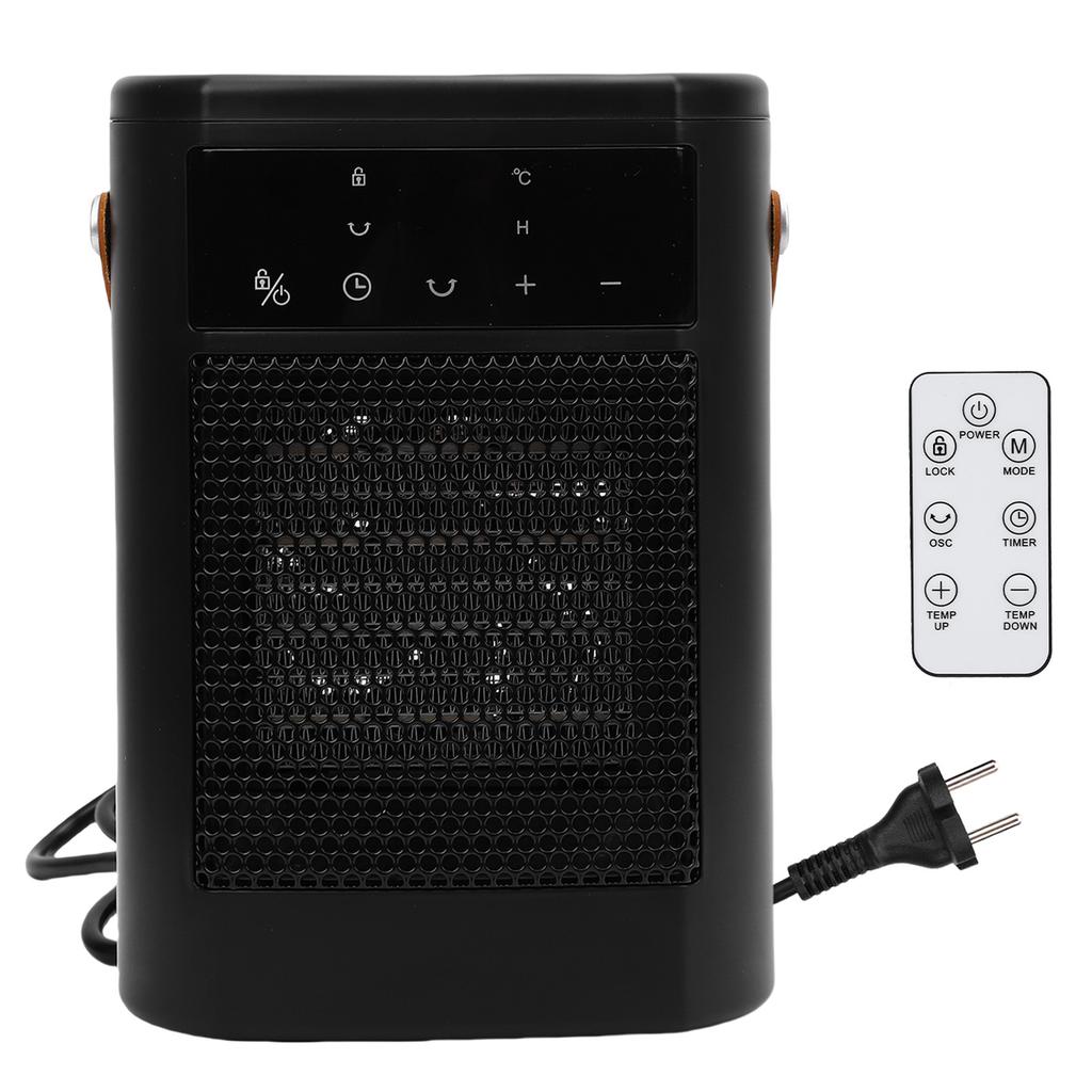 Space Heater 1500W Portable Electric Heater PTC Ceramic Heater with Remote 12H Timer Quiet Touch Screen for Indoor
