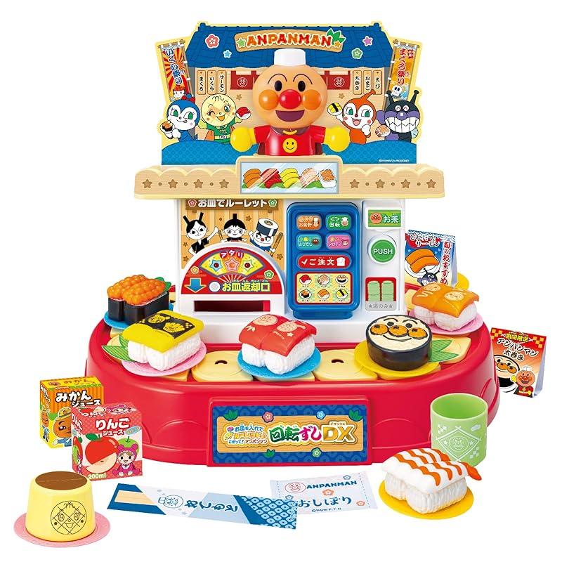 

Insert the plates and shake the roulette wheel! Anpanman Rotating Sushi DX