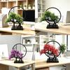 Artificial Bonsai Tree With Plastic Pot For Home Decor And Photography Props
