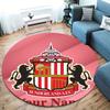 Sunderland A.F Custom Name Round Area Rug,Carpet Rug for Living Room Bedroom Sofa Playroom Decor,Non-slip Floor Mat