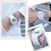 LED Electronic Sports Watch Waterproof Lightweight Luminous Smartwatch for Boys Girls White