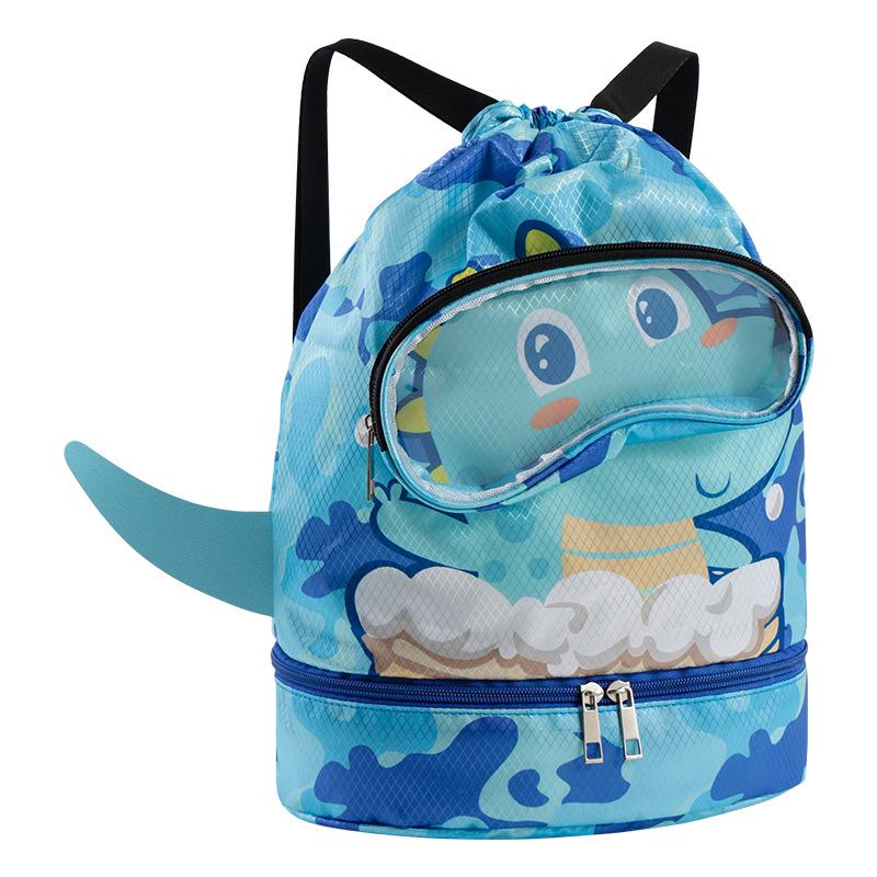 Adorable Cartoon Waterproof Kids' Swim Bag - Lightweight Sports & Travel Backpack for Clothing