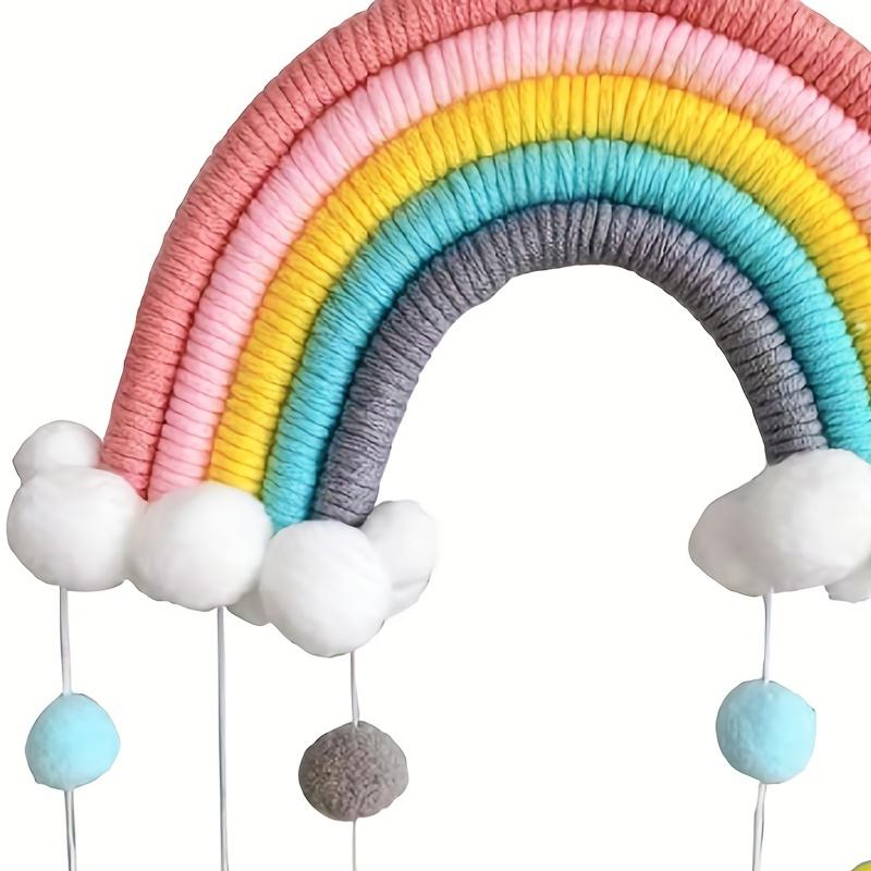 1pc Bohemian Decorative Hanging With Tassel Rainbow 7.87x17.7inch Room Decor Home Decor Holiday Decor Festivals Decor Background