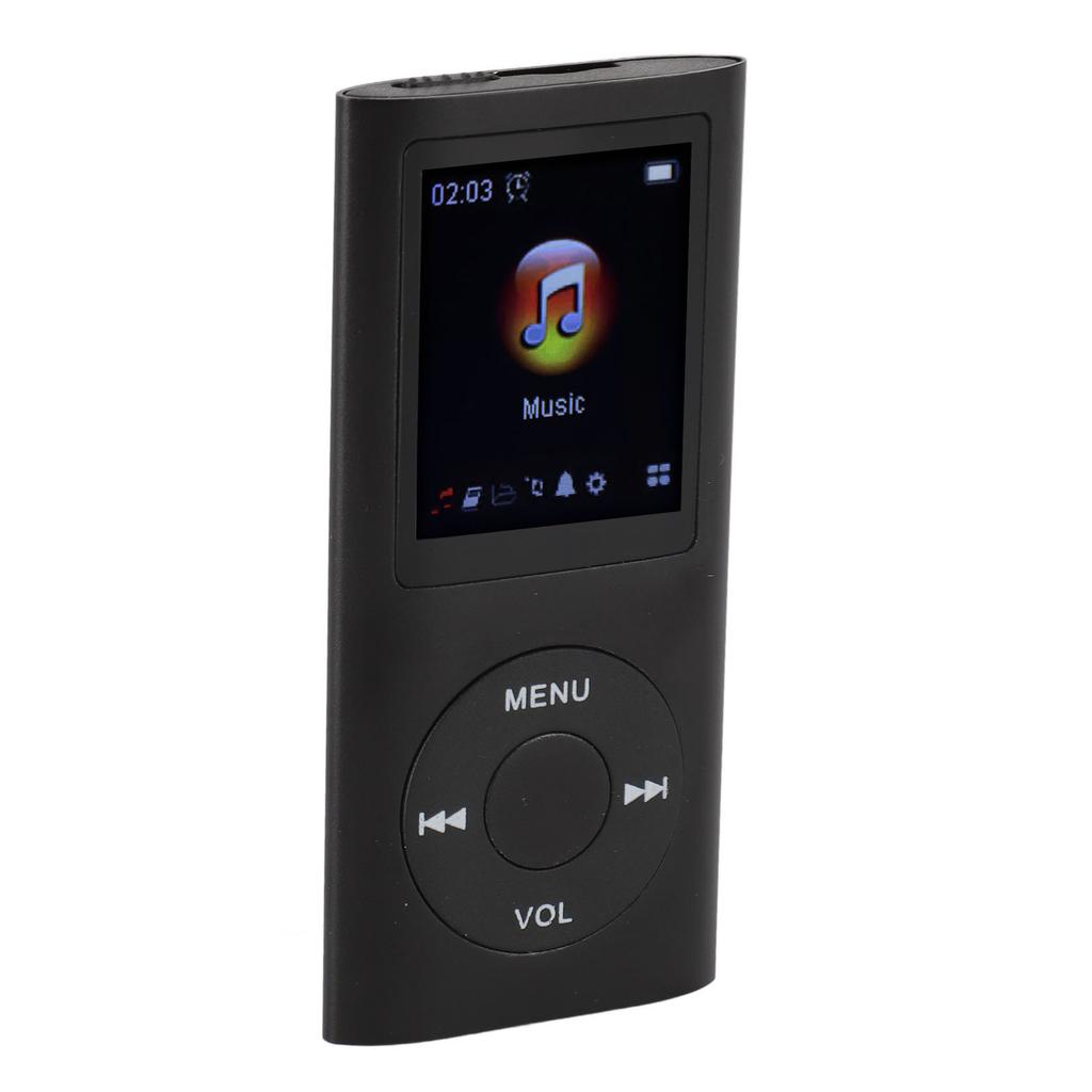 Portable MP3 Music Player 1.8inch TFT Screen HiFi Sound 7 Sound Effect Modes USB Rechargeable Digital Video Music