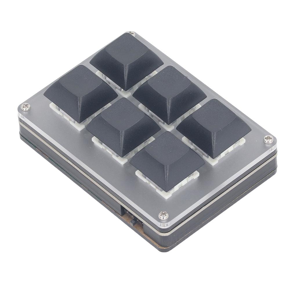 Professional Mechanical Keyboard with 6 Keys USB BT 2.4G Type C Single Handed Wireless Customizable Keyboard