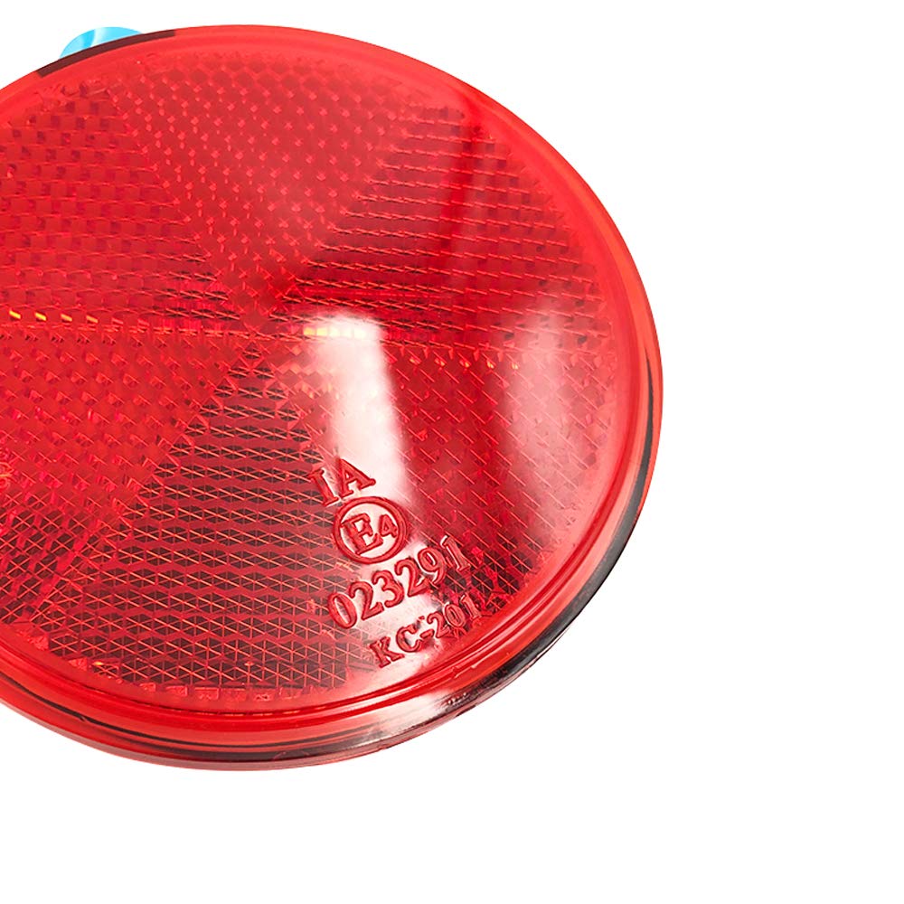 BAR Autotech Reflector, Large Size, Reflector, Round, Taped Type, Truck, Card Trailer, Car, Bicycle,