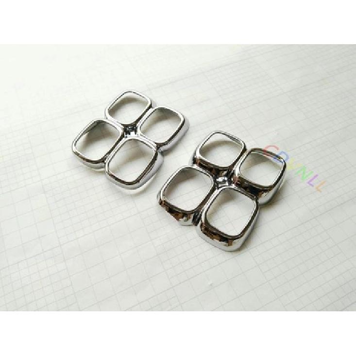 ABS Chrome Front Fog Light Lamp Trim Cover For Kia Sportage 2017-2019