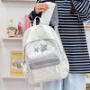 Schoolbag Schoolbag New Backpack Stars High Value Large Capacity Junior High School Students Fashion Travel Leisure Student Backpack